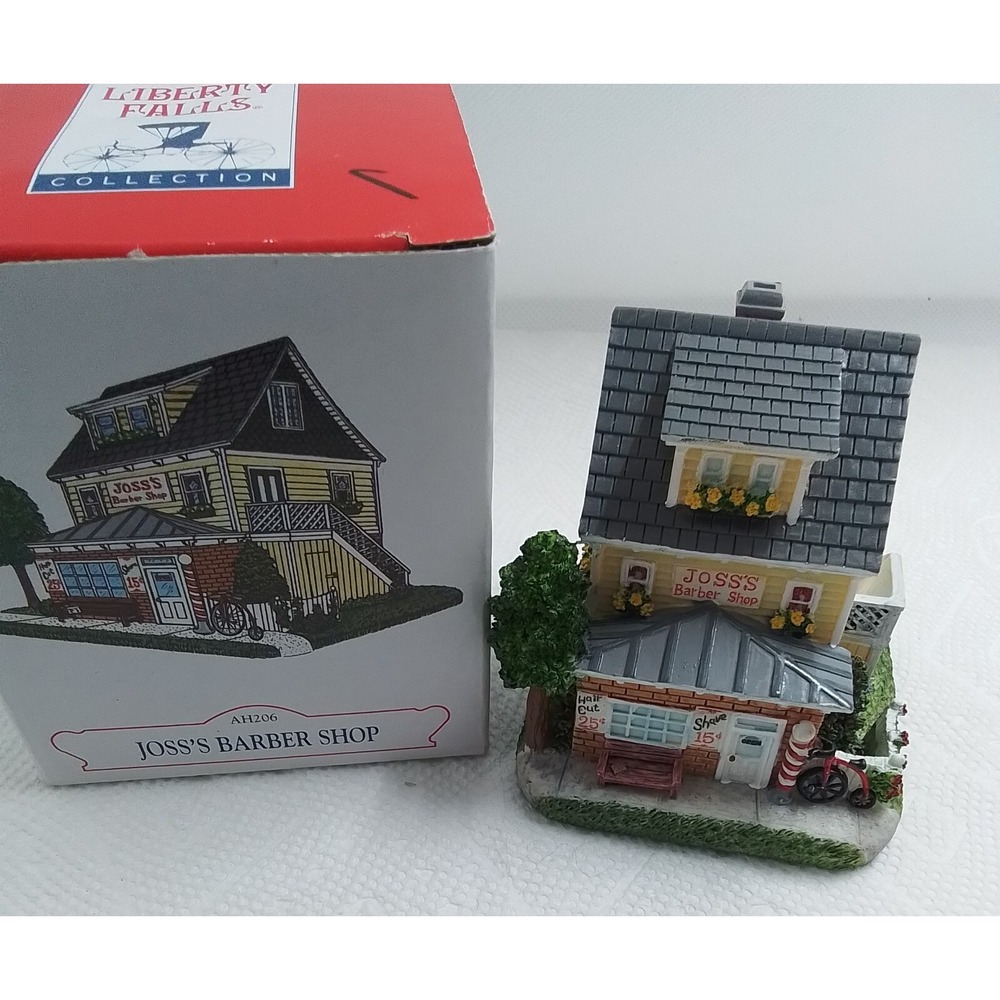 Liberty Falls Collection Joss's Barber Shop Box Included AH 206 2000